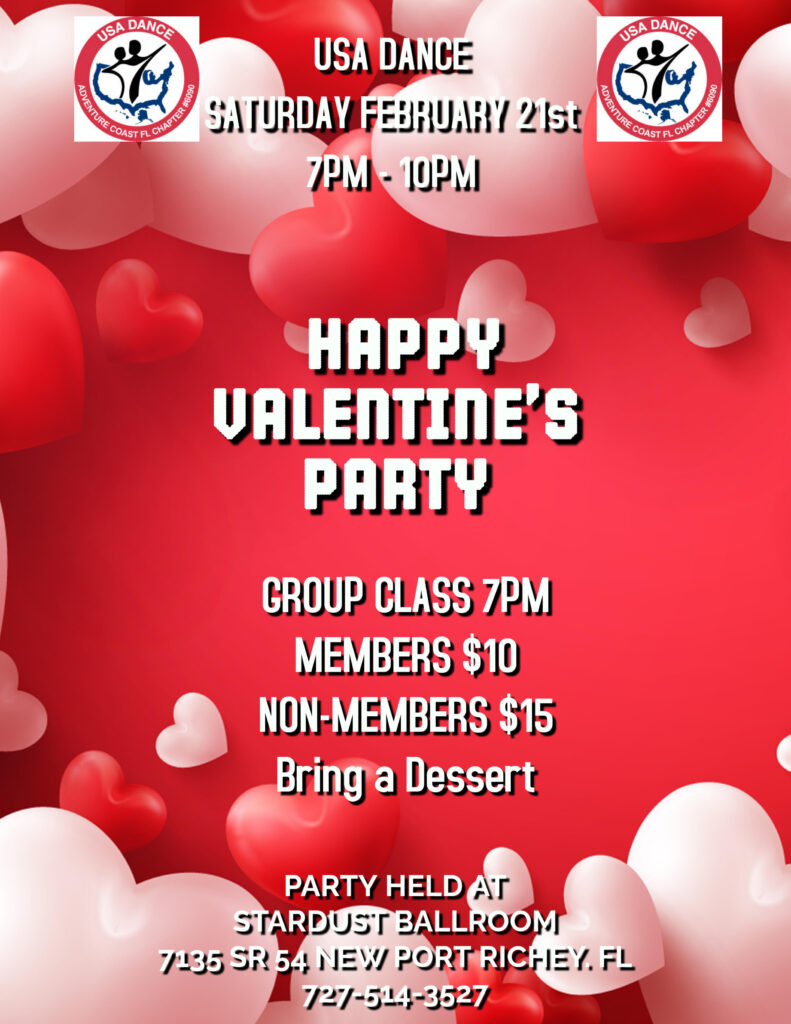 USA Dance 2/21 bring dessert