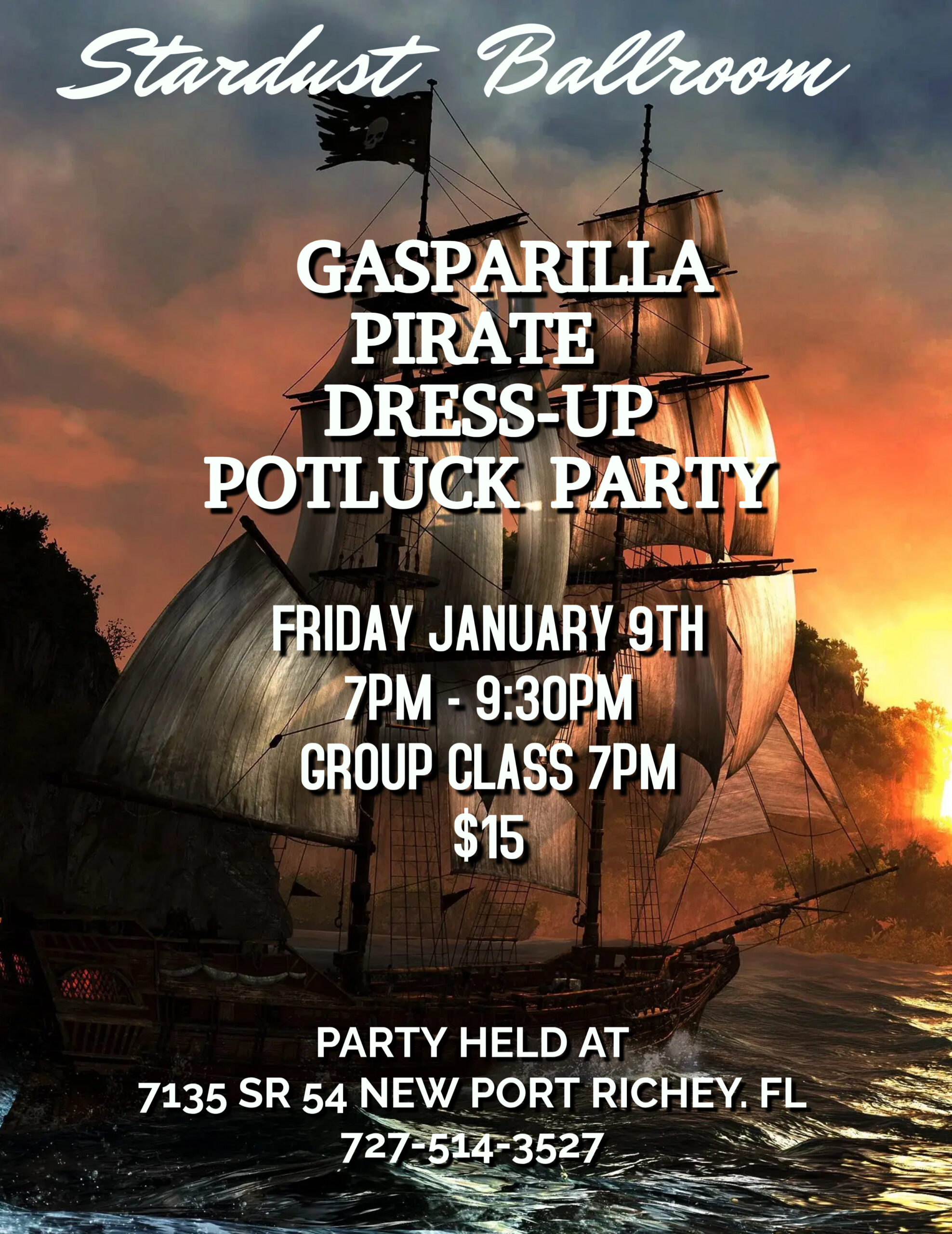 Gasparilla Pirate Dress-Up Potluck Party January 9th