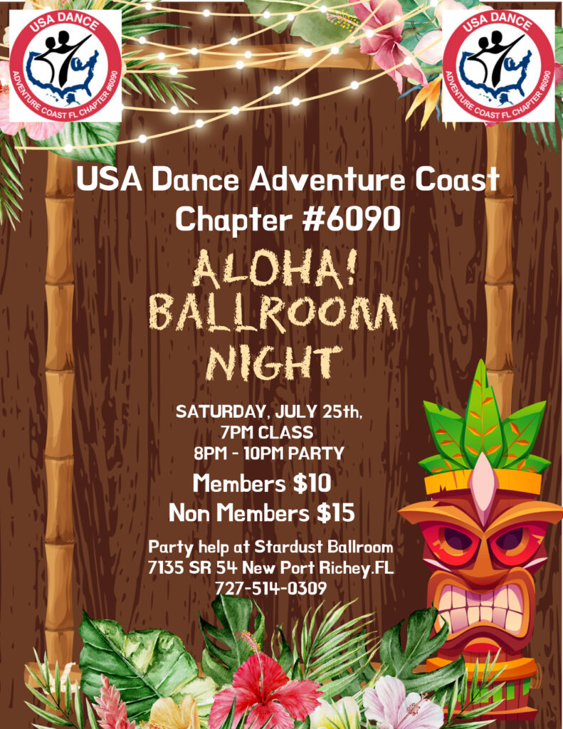 USA Dance Aloha Ballroom JULY 25th