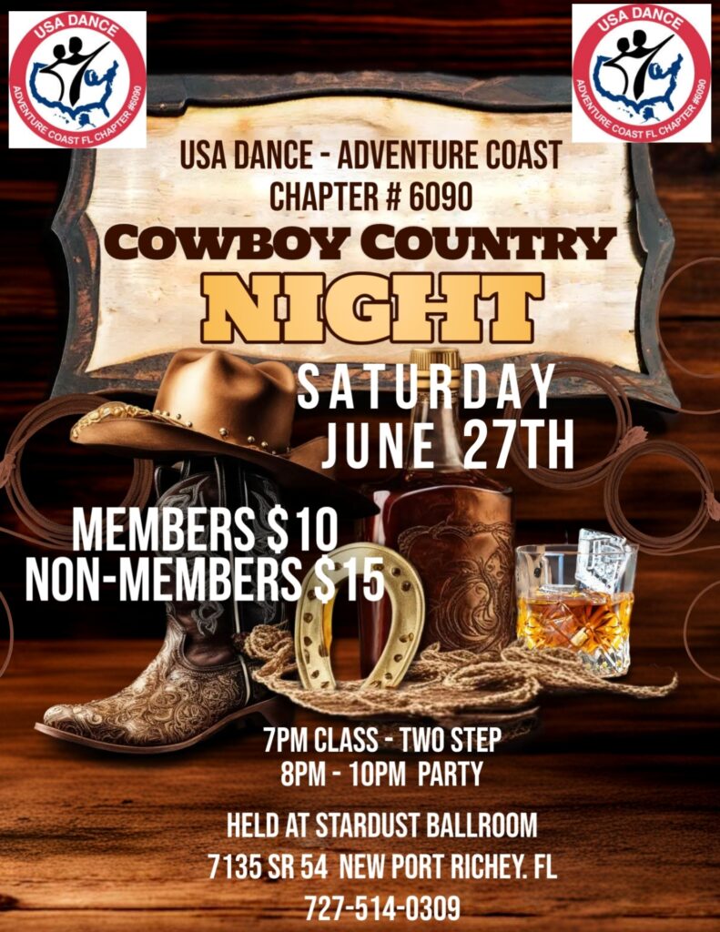 USA Dance Cowboy Country Saturday JUNE 27th