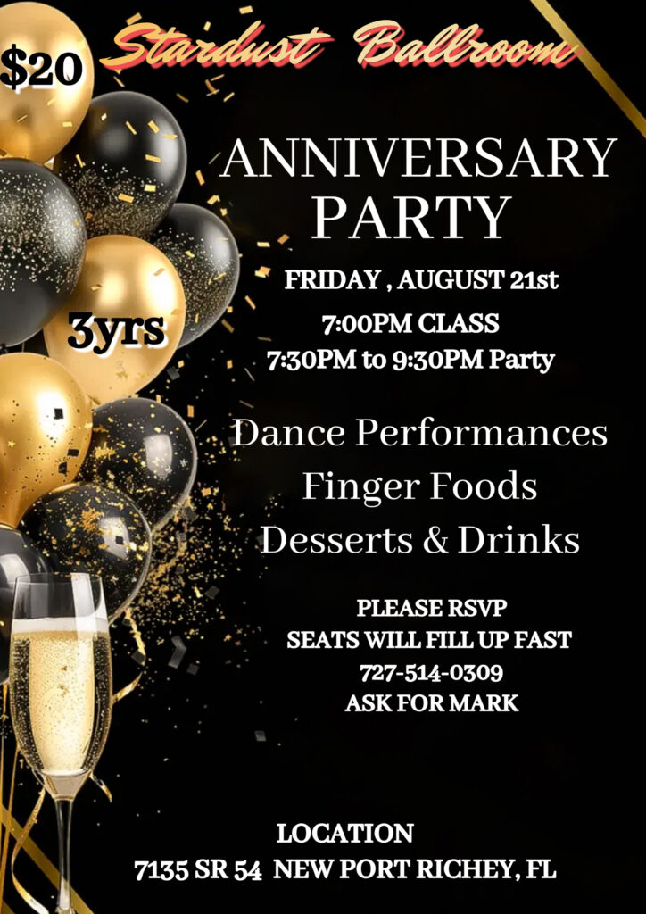 Anniversary party Friday August 21st